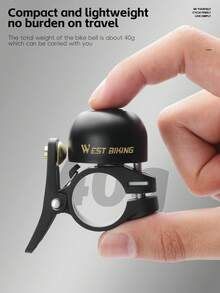 WEST BIKING Vintage Bicycle Bell Crisp Spring Copper Bell Lightweight Fashion Cycling Gear For Men And Women Suitable For 22.2mm Handlebars - Multicolor - View 6