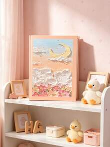 1件 3D花卉壓花 6英吋插頁相簿，嬰兒必需品，新生兒必需品，育兒室裝飾 - 彩色 - 查看 2