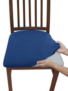 1PC High Elasticity Milk Silk Stool Cover, Simple Solid Color Anti-Dirt Washable Protective Cover, Suitable For Restaurant, Hotel, Home Dust-Proof Stool Cover, Back To School, School Supplies, Dorm Decor, College Decor, - Milk Silk Stool Cover - View 12