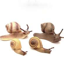 Realistic Reptile Snail Solid Toy Small Snail Model, Micro Landscape Decoration Ornament, Home Garden Landscaping, Sand Table Decoration - Multicolor - View 1