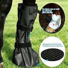 1pc Horse Hoof Soak Bag, Horse Leg Therapy Wrap With Foam Cushion, Suitable For Hoof Injury Ice Compress, Physical Therapy, Cleaning And Care - Multicolor - View 6