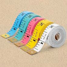 1/5pcs Soft Tape Measure 60 Inch Dual Scale Fabric Sewing Measuring Tape For Body Measurement, Weight Loss, Fabric, Knitting, Crafts (White, Rose Red, Yellow, Blue, Green) School Kitchen Back To School Gift Organization Learning Supplies - Multicolor - View 6