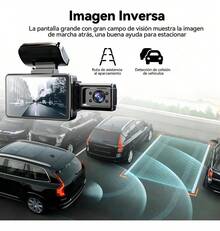 AUTODIAG Cámara Para Automóvil Full Hd 1080p 3 En 1 Wi-Incorporado, Camara Para Auto Dash Cam, Ltps Pantalla De Polisilicio De Baja Temperatura, Monitoreo De Estacionamiento, Camaras Para Auto - A - Ver 6