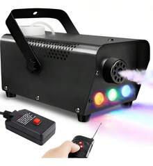 Máquina de niebla Bylifity Máquina de humo Luz LED controlable 500W y 2000CFM Desinfección de niebla con control remoto inalámbrico y con cable para bodas, Halloween, fiestas o desinfección - Tipo de Enchufe A USA (110-127V) - Ver 2