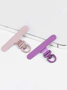 Phone Lanyard Buckle, 360° Rotating Ultra-Thin 0.2mm Flexible Design Universal Stainless Steel Phone Lanyard Metal Patch - Multicolor - View 17