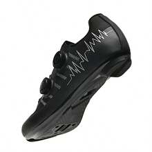 Men's New Professional Road Cycling Shoes, Professional Racing Cycling Shoes, Carbon Fiber Professional Sole, Ultra-Lightweight Road Cycling Shoes - Black - View 6