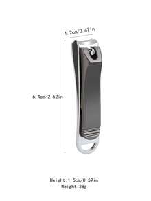 Small Nail Clipper, Stainless Steel Fingernail Clipper & Toenail Clippers, Black Nail Cutter, For Thick Fine Nails, Manicure Tool For Nail Care - Black - View 5
