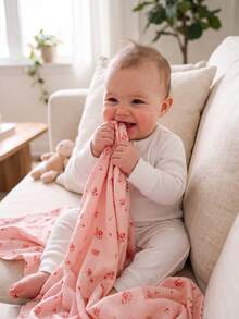 momscare 3pcs Baby Blankets Pink Series Soft Comfortable Fabric Thin Blankets Suitable For Newborns - Multicolor - View 4