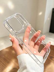 手機殼 4入裝 奢華透明手機保護殼，相容 Apple 18/18 Pro/18 Pro Max、17 Pro Max/17 Air/16 Pro Max/15 Pro/17E/17/16/15/14/13/12/11/16E/Plus/Mini/X/Xr/Xs Max/7/8/SE2/SE3，防震高透背蓋手機保護殼 - 4件裝 - 查看 3