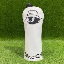 1pc Playful White Peter Pan Design Golf Putter Headcover - Fashionable Protective Accessory For Young Golf Enthusiasts & Best Gift Choice - White - View 9