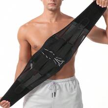 1pc Back Brace For Lower Back, Lumbar Support Belt With 3D Pad, Breathable Adjustable Compression Back Support Brace For Men Women, Ideal For Weightlifting, Gym Workout, Cycling & Daily Use - Black - View 6