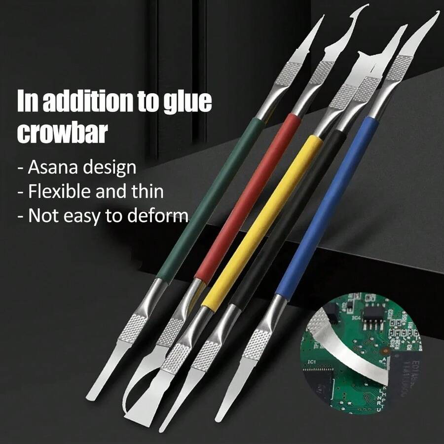 5/8PCS IC Chip Repair Thin Blade PCB Motherboard Repair Knife CPU Remover BGA Maintenance Knife Remove Glue PC Cell Repair - A - View 1