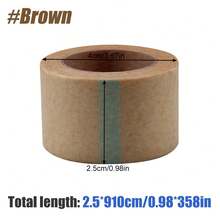 1 Roll Breathable Non-Woven Adhesive Tape, Gentle Skin-Friendly Fix Tape For Daily Use - Brown - View 8