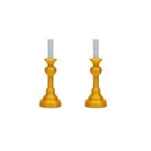 1:12 Scale Dollhouse Miniature Vintage Candlestick With Mini White Candle, Retro Metal Texture Small Candlestick Model, Dollhouse Dining Room And Living Room Scene Decoration Accessory, Suitable For Miniature Scene Models And Handmade Scene Diorama Mini Ornament Toy - Multicolor - View 12