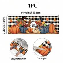 1pc Thanksgiving Multi-Color Pumpkin Pattern, Non-Slip Faucet Splash Guard, Bathroom Faucet Splash Pad, Mud Guard, Moisture-Proof Non-Slip Faucet Mat, Kitchen Countertop Accessory. Protect Your Kitchen Countertop, Thanksgiving Halloween Autumn Decoration Supplies. - Multicolor - View 12