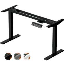 Devoko Electric Height-Adjustable Desk Frame, Dual-Motor Desk Frame, 72-120 Cm Height, 100 Kg Load Capacity, 25 Mm/S Lifting Speed, Compatible With Table Tops 110-200 Cm - 查看 2