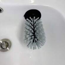 1 pièce pièce Brosse de nettoyage en verre réutilisable avec ventouse - Convient pour les tasses en plastique durable, les mugs, les carafes, les bouteilles d'eau - Aucune électricité requise, fournitures de nettoyage de la cuisine et de la maison/Brosse de nettoyage - A - Voir 13