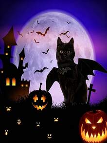 Adjustable Pet Bat Wings Costume - Soft Polyester Material, Suitable For Cats And Small Dogs, Perfect For Halloween Role Play And Dress-Up Fun - Bat Wings Costume - View 6