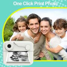 Children's Instant Print Camera Toy, Equipped With Dual 1080P HD Cameras, 1200mAh Battery, Two Printing Modes And Three Printing Densities, Perfect Gift For Kids, Suitable For Christmas And New Year - Multicolor - View 11