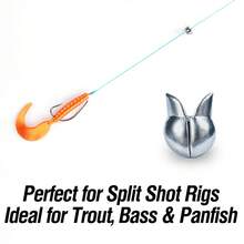 50Pcs High Density Duckbill Split Shot Sinkers 0.5g-5g Multi-Weights, Removable & Reusable, Suitable For Split Shot Rigs, Suitable To Match With Soft Lures, Suitable For Bass & Trout - FA109-50pcs - View 6