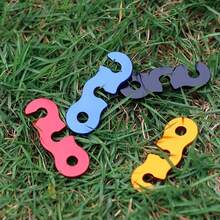 10pcs Adjustable Camping Tent Rope Buckles, S-Shaped Tensioners Fasteners, Outdoor Camping Tent Accessories - Multicolor - View 5