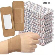50pcs Extra Large Bandages - Breathable Wound Pads, Suitable For Outdoor First Aid And Sports Injuries, Emergency Wound Dressing, Using Low-Allergenic Adhesive, Providing Strong Protection For Daily Care, Can Be Put In First Aid Kit - Brown - View 12