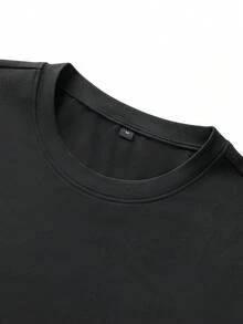 ZYNTH BALENO Men's Fashion Autumn/Winter 2pcs Slim Fit Regular Shoulder Crew Neck Long Sleeve T-Shirt, Suitable For Gym, Running, Hiking - Black - View 5