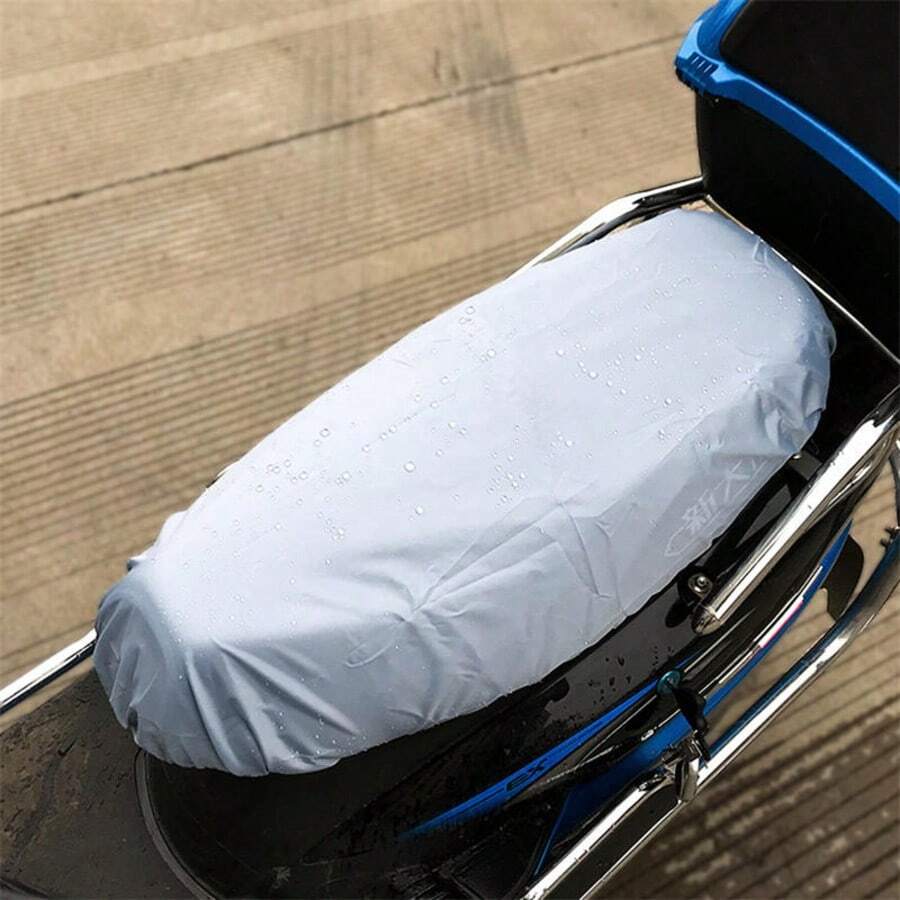 Sarung Jok Motor Anti Hujan, Ukuran Universal, Tahan Air & Debu, Hitam, Perlindungan UV, Perlindungan Matahari, Cocok Untuk Skuter Dan Sepeda Motor, Desain Tahan Lama & Bernapas, Perlindungan Nyaman