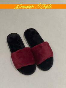 Burgundy and Black Color-blocking