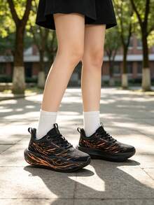 Men's Running Shoes, Marathon Running Shoes, Suitable For Outdoor Jogging, Daily Wear, And Suburban Walking - Black - View 9