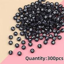 100-300pcs Acrylic Letter Beads, Colorful Bottom English Alphabet Beads, DIY Jewelry Making Materials For Necklace, Bracelet, Pendant, Accessories - Alphabet Beads - View 34