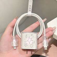 充電器與線材保護套組，耐用 Apple 18-20W 充電線保護套，防斷線理線器 - 彩色 - 查看 4