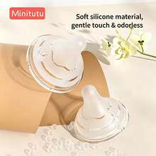 Minitutu 1pc Newborn PPSU Baby Bottle 90ml/160ml Optional With Different Flow Rate Nipples Suitable For 0-3 Months Old - White - View 5