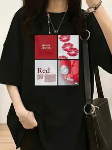 Women T-Shirts - 黑色 - 查看 1