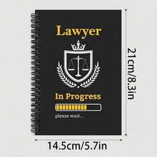 دفتر محاماة احترافي - تصميم نمط ميزان العدالة الذهبي، حجم A5 مع ربط حلزوني، ورق مسطر فاخر، مناسب للمدرسة أو المكتب أو كهدية للأصدقاء والعائلة والمعلمين والزملاء، دفتر جامعي - A5 مبطن - مشاهدة 13
