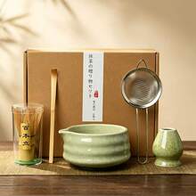 1pc/5pcs Japanese Matcha Bowl, Matcha Whisk, Matcha Scoop, Matcha Brush, Ceramic Tea Cup Set, Matcha Preparation Tools, Back To School Set, Holiday Gift Set, Halloween Gift - Multicolor - View 10