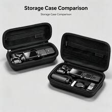 硬殼攜行收納包，相容 Osmo Pocket 4 / Pocket 3 手持雲台相機，防震耐壓防水便攜旅行收納袋，適用相機與全套配件，戶外拍攝保護殼 - 查看 1