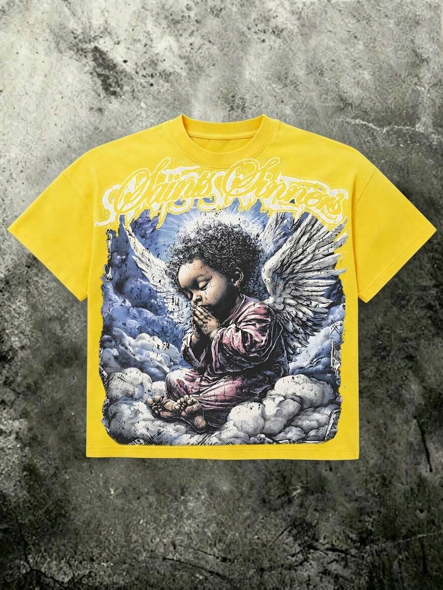 Women T-Shirts - 亮黃色 - 查看 1
