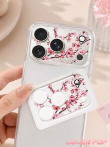 1pc Exquisite Phone Lens Protector, Beautiful Phone Decoration Gift For Girls, Compatible With Phone 17 Pro/17 Pro Max, Full Coverage Tempered Glass, Case Compatible - Clear - View 4