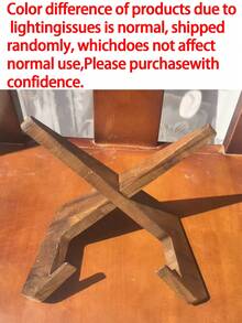 1pc Multi Tone Solid Wood Slouchy Reading Stand, Foldable Adjustable Recipe Book & Display Holder In Minimalist Design, All Season Household Decor Item For Adults, Suitable For Kitchen Bedroom Study Desk Storage Organizer Desktop Ornament - Multicolor - View 9