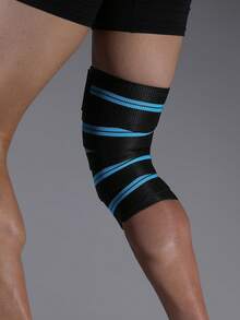 VBOSI 1 pieza Banda de soporte de rodilla ajustable de 2m, adecuada para sentadillas y levantamiento de pesas - Multicolor - Ver 4