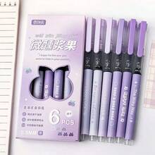 New Set 中性筆 快乾順滑莫蘭迪色系 直液式原子筆 0.5mm 不鏽鋼筆尖 學生考試練習筆 - 中性筆 - 查看 15