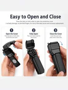 1pc Gimbal Lens & Screen Protector Cover For Osmo Pocket 4, ABS Hard Shell Anti-Scratch Anti-Dust Protective Case With Soft Cushioning Lining And Quick Flip Design, Suitable For Travel, Vlog, Outdoor Shooting And Daily Carry - View 7