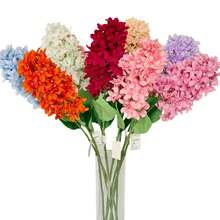 1件高品質錐形繡球花人造花，錐形繡球花仿真花，婚禮裝飾花，客廳餐桌花藝擺飾，仿生花藝 - 彩色 - 查看 2