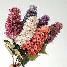 1件高品質錐形繡球花人造花，錐形繡球花仿真花，婚禮裝飾花，客廳餐桌花藝擺飾，仿生花藝 - 彩色 - 查看 3