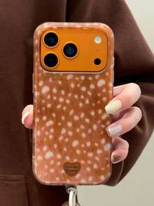 1 قطعة غطاء هاتف PC مقاوم للصدمات بتغطية كاملة بنقشة غزال منقطة بتقنية IMD متوافق مع Apple 11 Pro Max/12 Pro Max/13 Pro Max/14 Pro Max/15 Pro Max/16 Pro Max/17 Pro Max - متعدد الألوان - مشاهدة 1