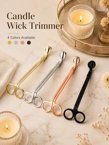 Candle Wick Trimmer Candle Scissors Accessory Candle Extinguisher Candle Wick Cutter Multicolor Optional Birthday Holiday Gift Christmas Gift Christmas Stocking Filler - Multicolor - View 2
