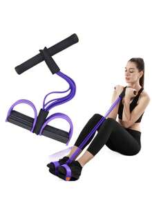 Elastic Yoga Resistance Band Suitable For Full-Body Workouts Core Muscle Training Arm And Leg Exercises Rowing Exercises And Use With Fitness EquipmentIdeal For Sports And Gym Men And Women Sports Equipments - Multicolor - View 14