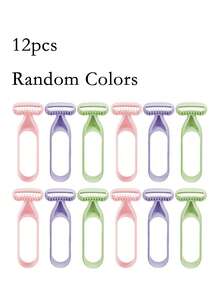 4/12pcs Non-Sensitive Body Razor, Suitable For Underarms, Legs And Body Hair Removal, Anti-Slip Shaving Razor With Mini Gentle Blades, Essential Beauty Tool For Women, Unisex Design - Multicolor - View 13