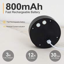 LED Picture Light, Wireless LED Wall Mounted Light, Rechargeable Magnetic Wall Lamp, Wireless Spotlight, Decorative Wall Light, 800mAh Battery Powered, 3 Lighting Modes, Suitable For Picture Frames, Artworks, Portrait Display - Multicolor - View 11